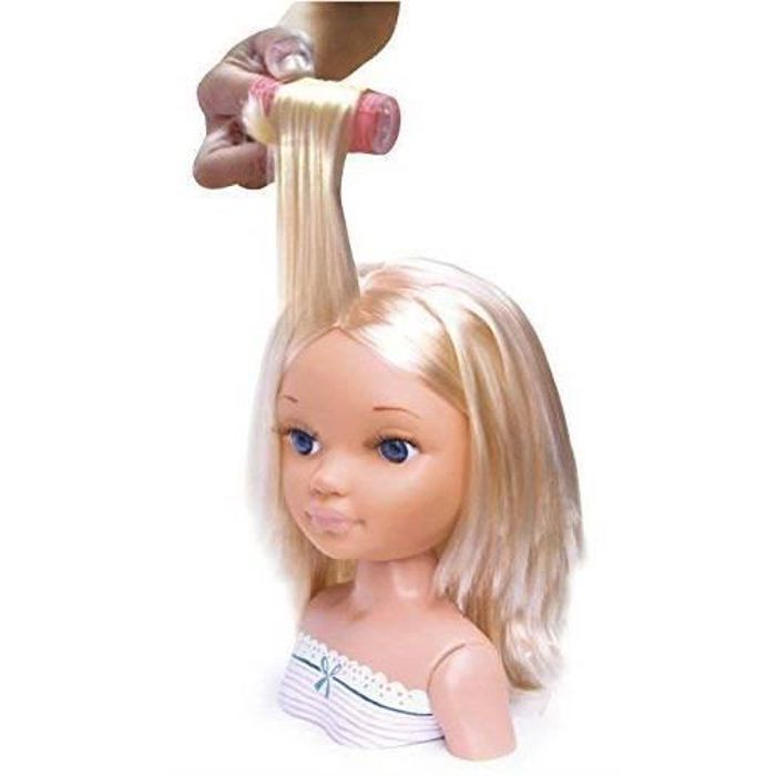 Nancy Tète à coiffer et à maquiller cheveux bruns