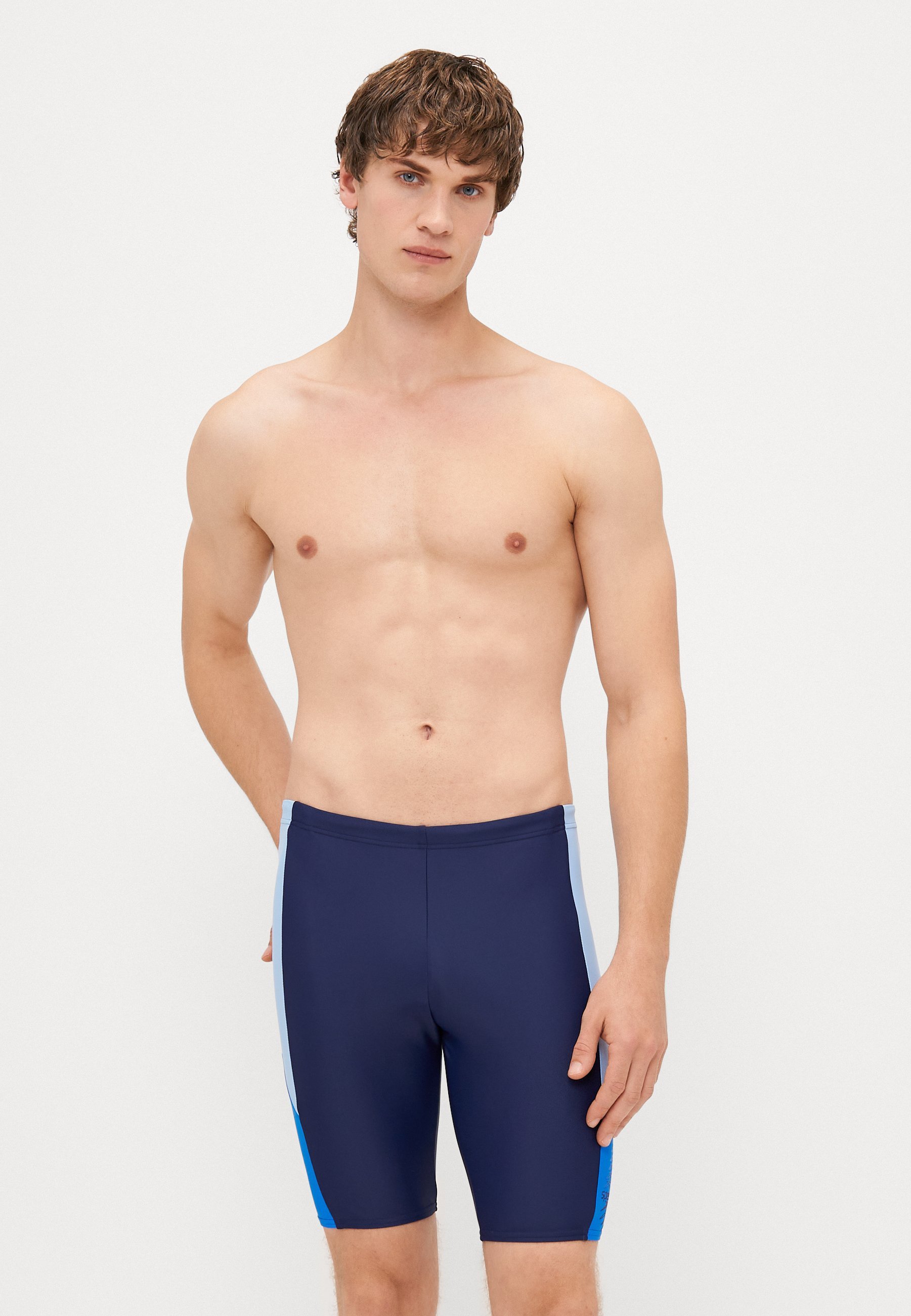 Speedo heren duikbroek - zwembroek - marineblauw/laguneblauw
