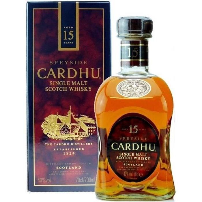 Cardhu – 15 Jahre alt – Speyside Single Malt Whisky – 40,0 % Vol. – 70 cl
