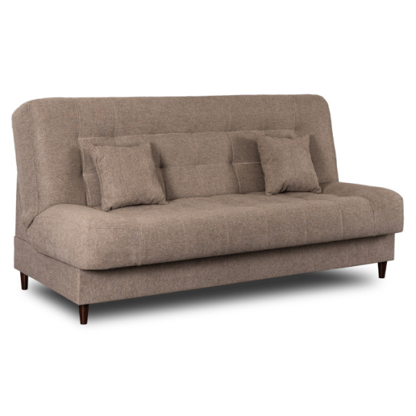 Wersalka Sofa Kanapa Rozkładana z Funkcją Spania Dwuosobowa Beżowa NEPAL