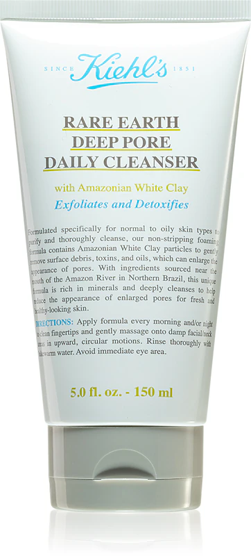 Kiehl's Rare Earth Deep Pore Daily Cleanser je čistící a detoxikační krém, který minimalizuje póry.