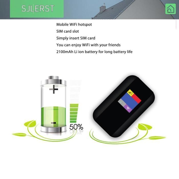 Router wireless 4G LTE, punto di accesso WiFi portatile da 500 Mbps, supporta 10 utenti con slot per scheda SIM.