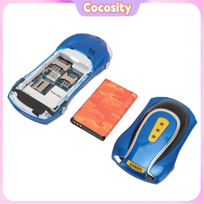 Teléfono móvil Cocosity con botones grandes Teléfono móvil Cocosity para personas mayores Teléfono móvil para personas Teléfono GPS azul