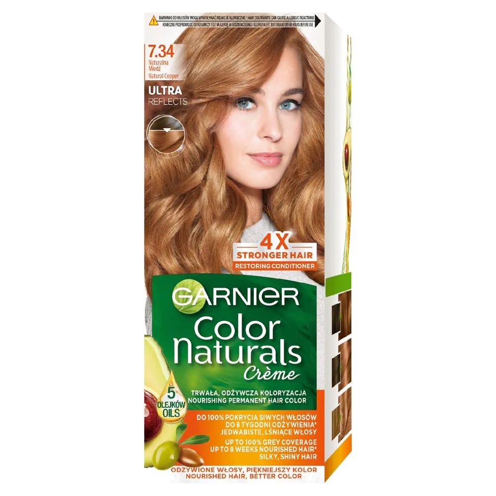 Garnier Color Naturals Farba do włosów, 7.34 Natural Copper