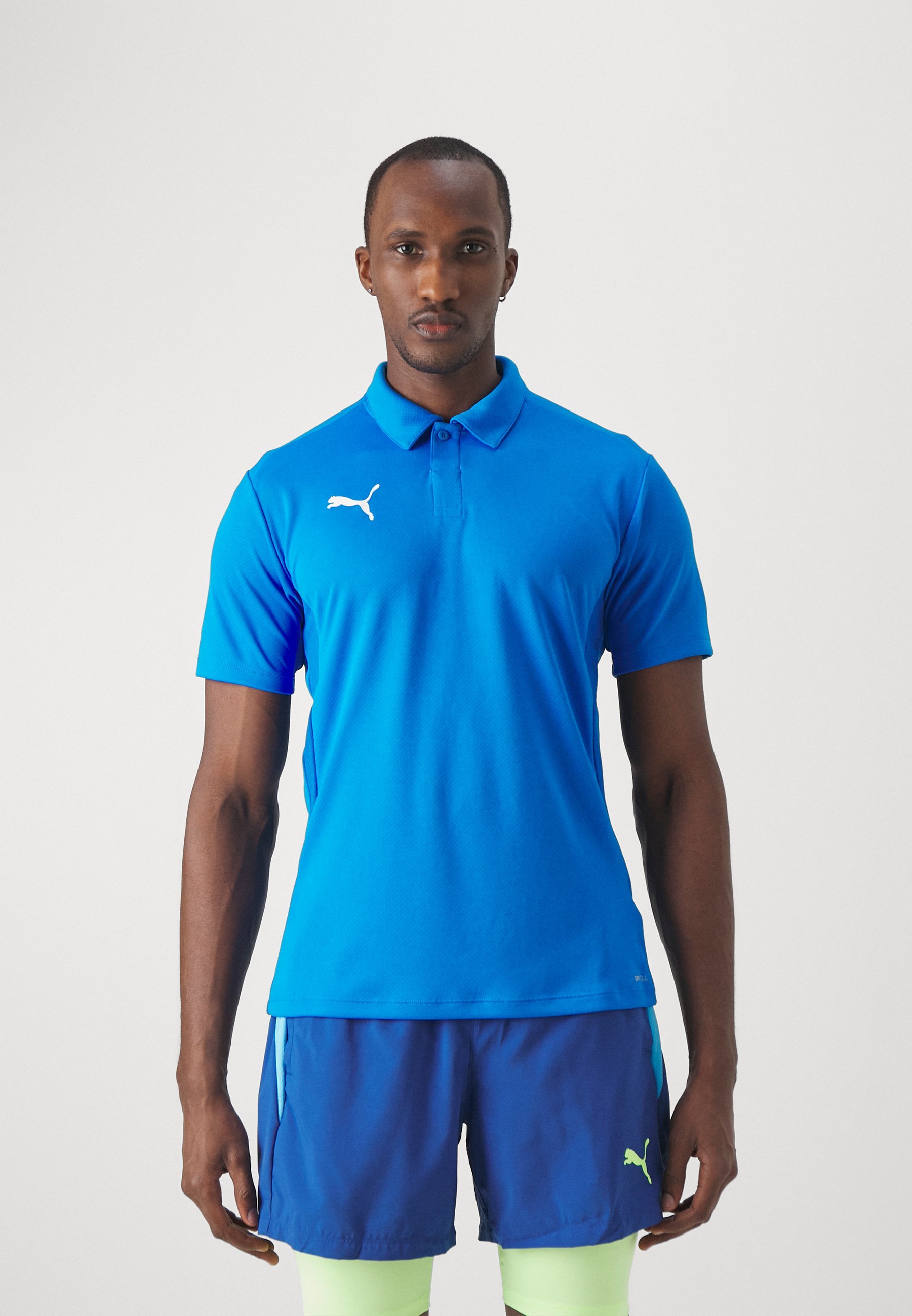 Puma TEAMGOAL - Poloshirt - elektrisch blauw limonade/wit/team royal