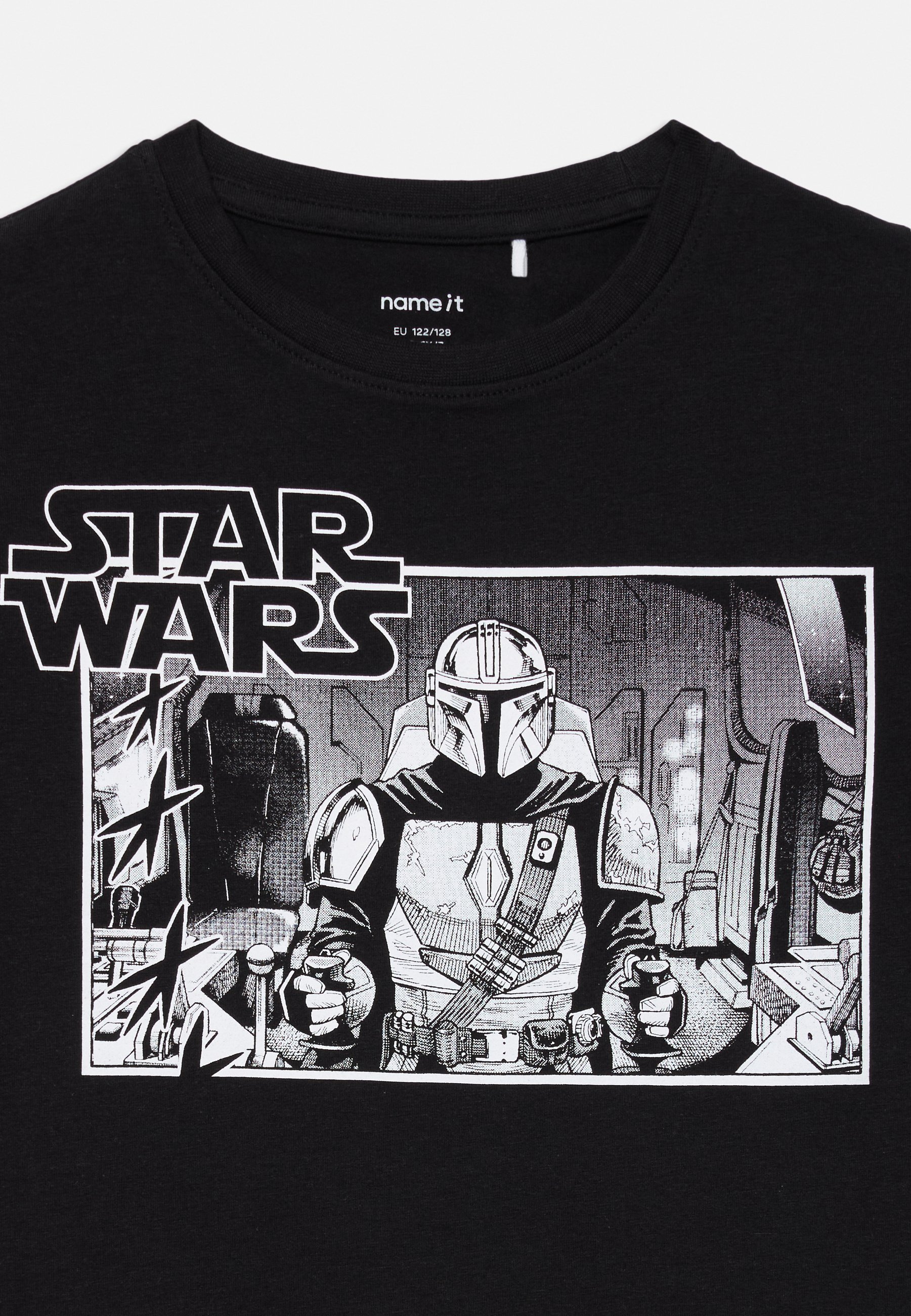 Chiamala NKMALLAN STARWARREG - T-shirt stampata - nera