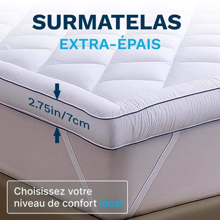 CATAVANA - Protetor de Colchão Confortável 140x200 cm - Microfibra Respirável, Hipoalergênico, Antiácaros - 1000g - Antiderrapante