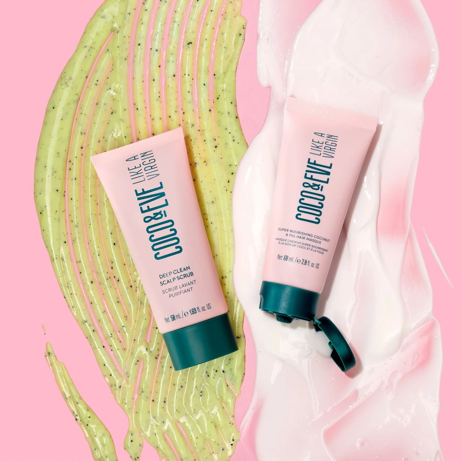 Like A Virgin Travel Hair Kit - Cofanetti per Capelli, Maschera Riparatrice Capelli, Maschera Nutriente Capelli, Scrub Capelli