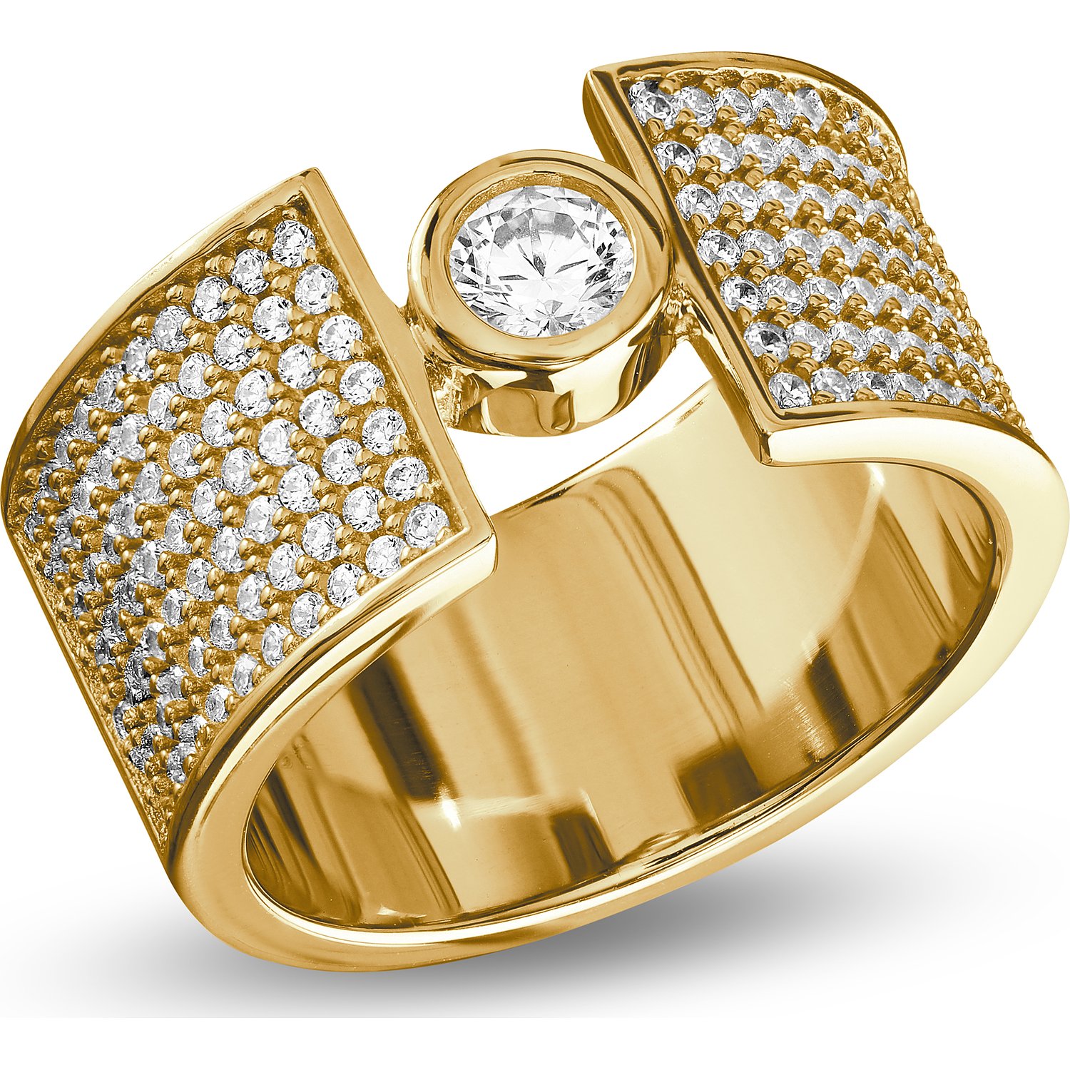 Jette Bagues or jaune