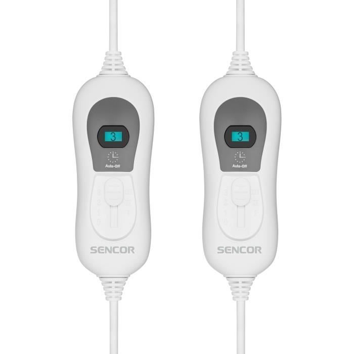 Manta eléctrica - SENCOR - SUB 2700WH - 120W - 3 temperaturas - Blanca