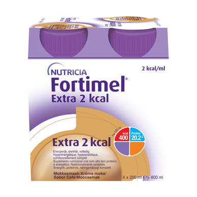 Fortimel Fortimel Extra 2 Kcal kávé 4 x 200 ml 4 x 200 ml