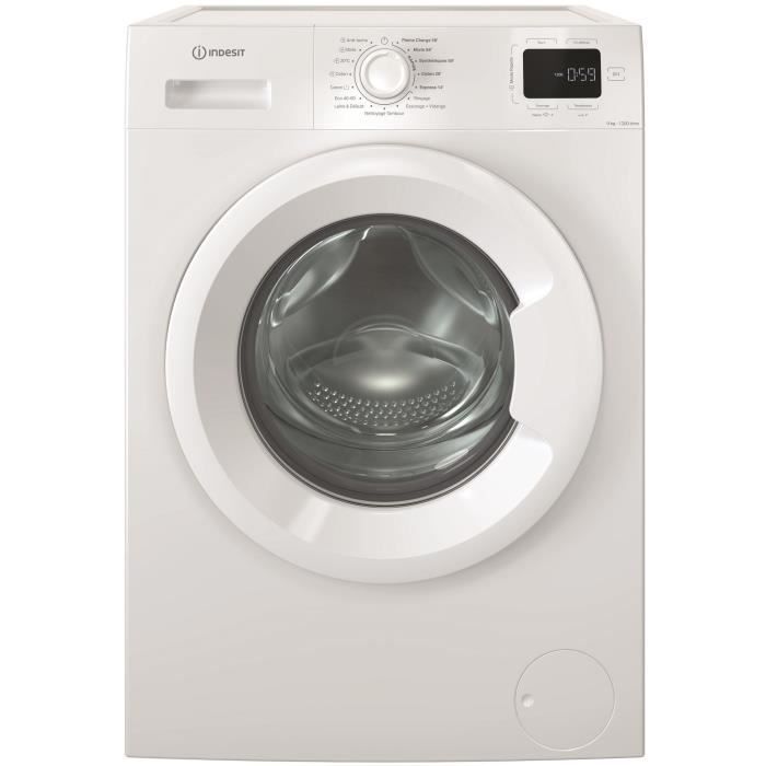 Lavatrice a carica frontale Indesit IM962MYTIMEFR MyTime - 9 kg - Induzione - Larghezza 60 cm - 1200 giri/min - Classe energetica A - Bianca