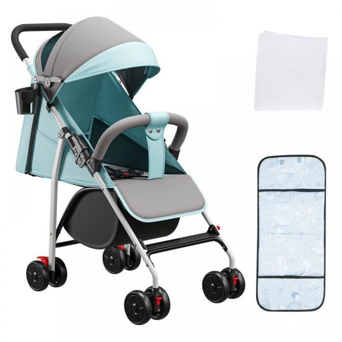 KEDIA Lichtgewicht Babywandelwagen, Reiswandelwagen met Verstelbare Rugleuning, Compacte Wandelwagen