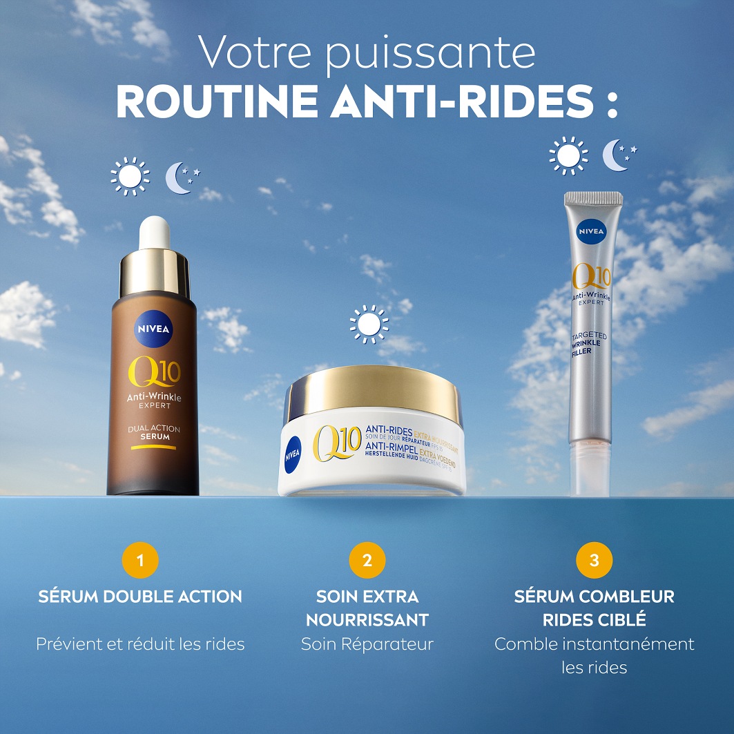NIVEA Crème visage jour Anti-Rides Extra nourrissant peaux sèches SPF 15