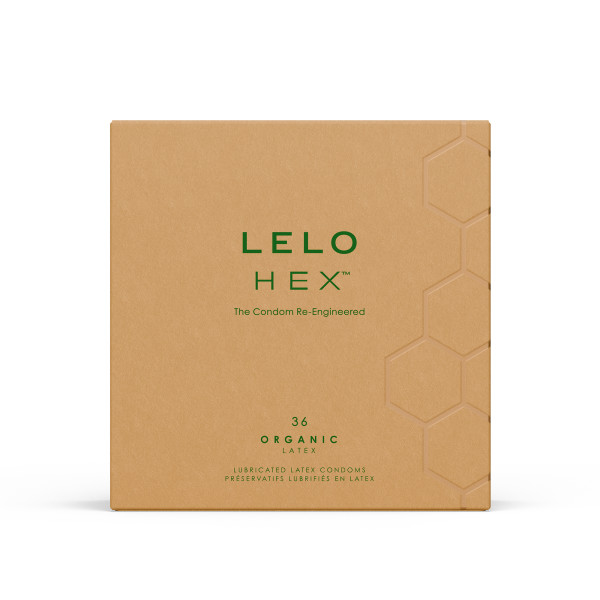 Préservatifs bio Lelo HEX, boîte de 36