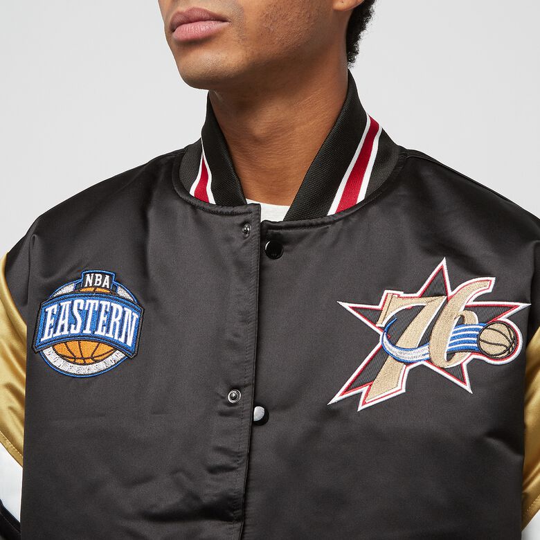 Chaqueta de satén de peso pesado de la NBA, Philadelphia 76ers