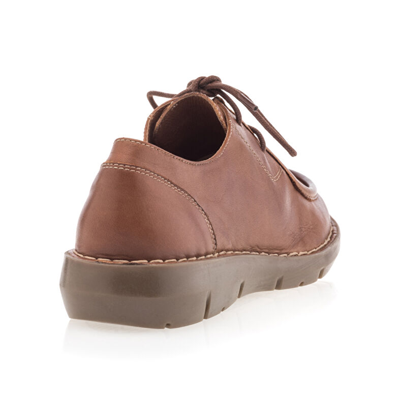 Brązowe buty sznurowane damskie / buty typu derby
