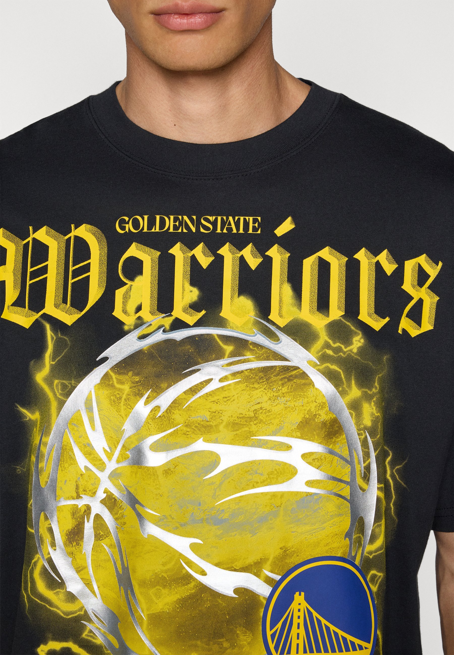 GOLDEN STATES WARRIORS M90 TEE - Klubové oblečení - black/white