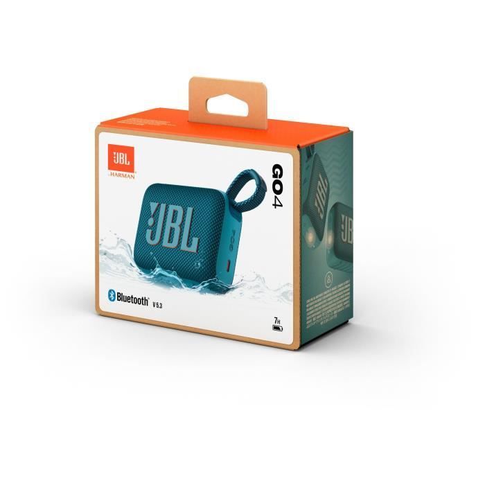Enceinte Bluetooth ultra-portable - JBL GO 4 - Bluetooth 5.3 - Bleu