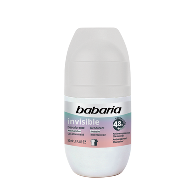 Babaria usynlig anti-flekk roll-on deodorant 50 ml