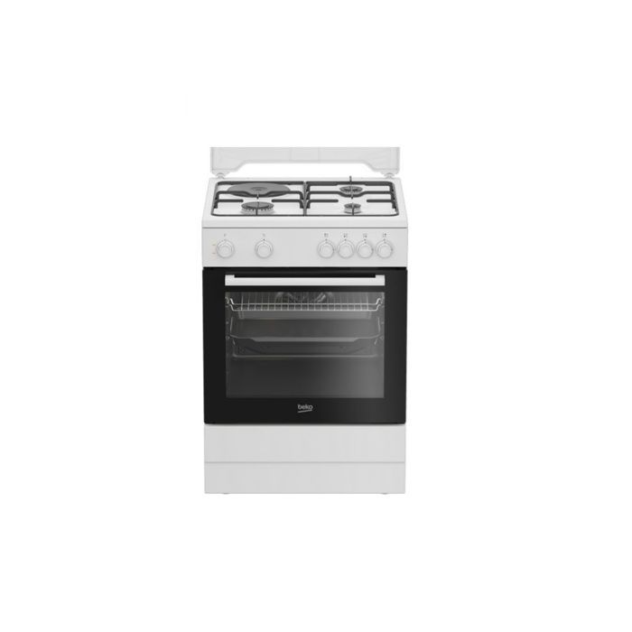 Mixed cooker - BEKO - FBS63121WD - 73L - 4 burners (3 gas burners + 1 electric burner)