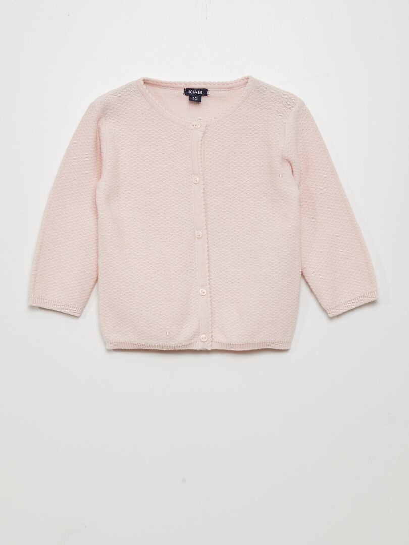 Cárdigan de punto estampado - ROSA