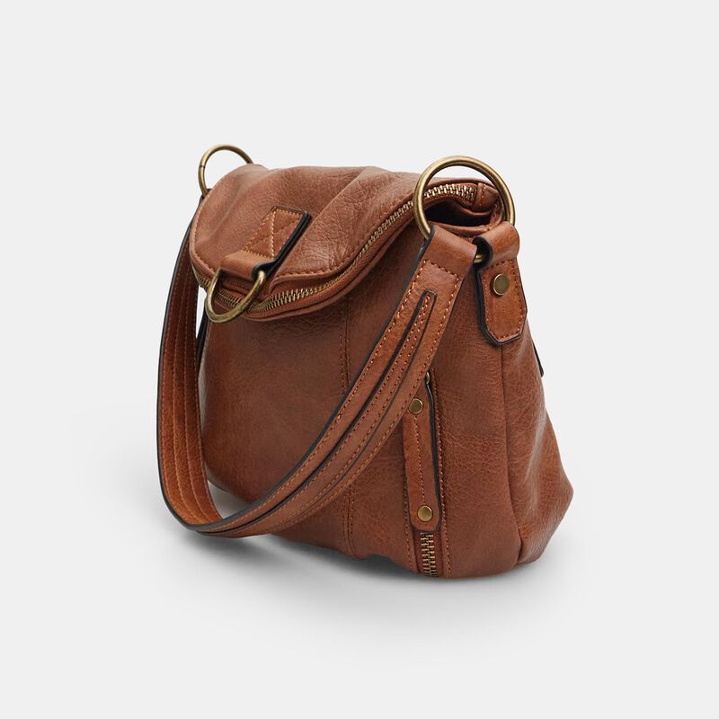 Borsa a spalla da donna effetto pelle