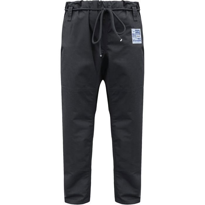 Kimono BJJ Adulte - Mytra Fusion - Kimono Jiu Jitsu Brésilien et Grappling 380 GSM Renforcées - Ceinture Ajustable Incluse - Noir