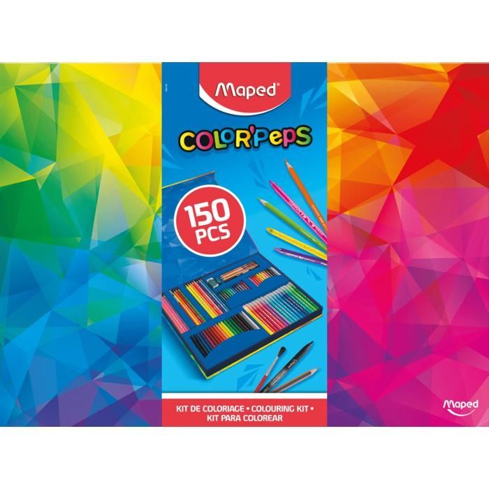 Kleurset - Maped - Color'Peps - 150 stuks - Potloden + Markers + Krijt