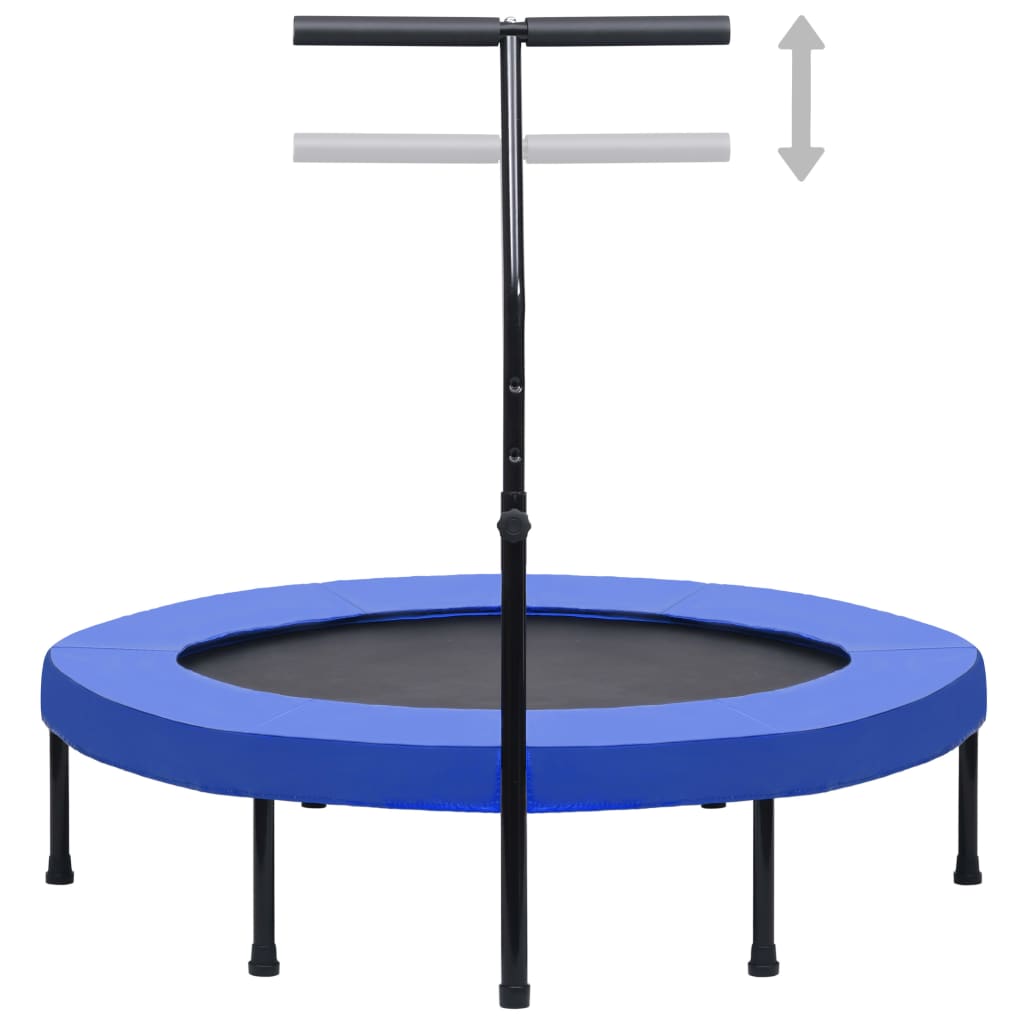 Vidaxl 122 cm Fitness-Trampolin mit Haltegriff und Sicherheitspolster