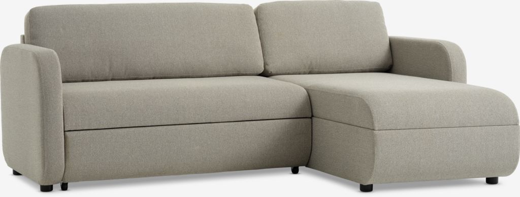 MOMMARK Sofa na razvlačenje s ležaljkom MOMMARK bež tkanina