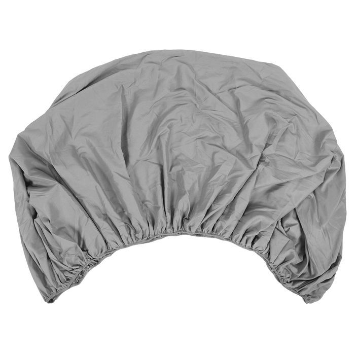 Soft Grey Elasticated Mattress Cover, Bedding Protector 90x190x25cm - Hotel and Home