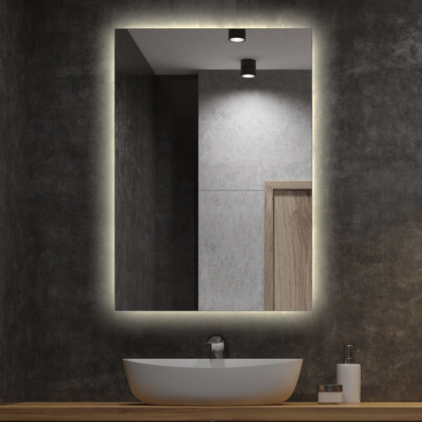 Nowoczesne Lustro Ledowe LED do łazienki 50x50 cm