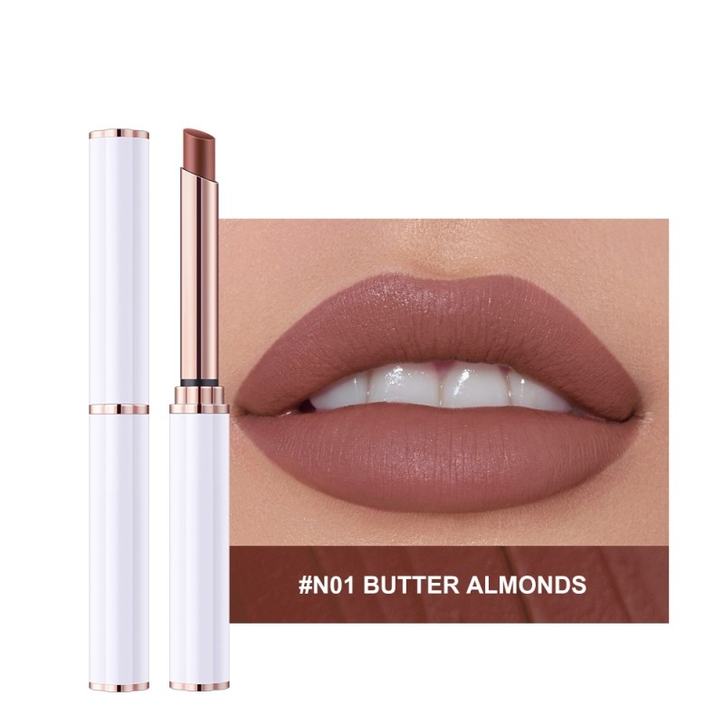 Rouge à lèvres fin en tube mat, léger, waterproof, baume à lèvres hydratant, gloss nude pour femme enceinte