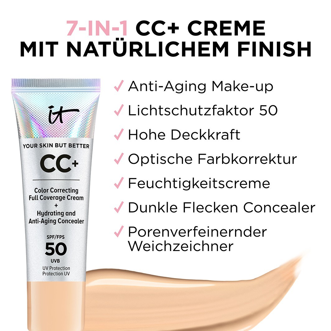 IT Cosmetics CC krēms Your Skin But Better Reisegröße Your Skin But Better CC+ krēms LSF 50+ - 12 ml