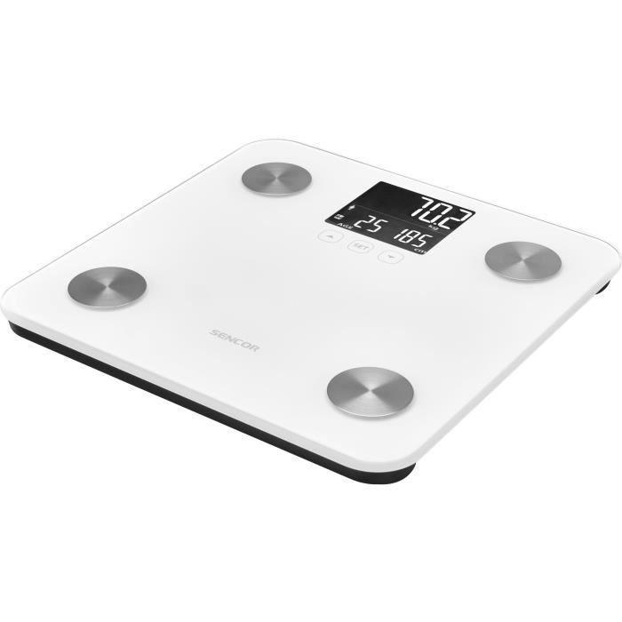 Balance pèse-personne - SENCOR - SBS 6025WH - Ecran LCD - Blanc
