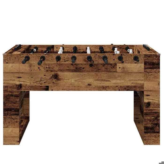 (EN OFERTA) Mesa de futbolín - Mesa de fútbol - 2 piezas Madera antigua 146,5 x 74 x 85 cm @FR4943237