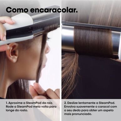 Plancha alisadora de vapor profesional L'Oréal Professionnel SteamPod 4 Edición Limitada Glacial Utopia 1 unidad 1 unidad