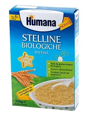 HUMANA Humana Stelline Massa Orgânica 320g Cozimento Rápido