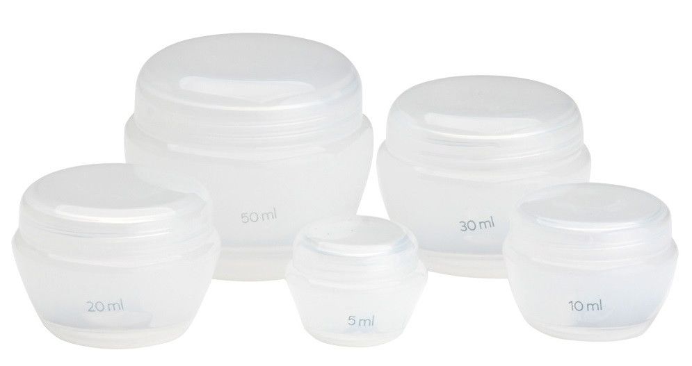 Set od 5 kozmetičkih posuda Kistovi za šminkanje, aplikatori i pribor