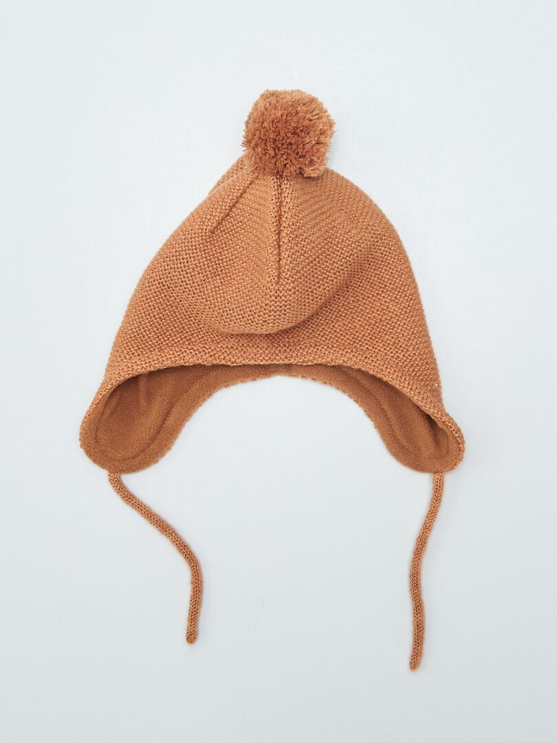 Gorro de tricô peruano - Marrom