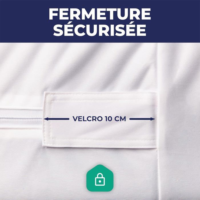 Housse de matelas anti-punaises - SWAPY - Anti-punaises de lit - Imperméable - Protection intégrale sur 6 faces
