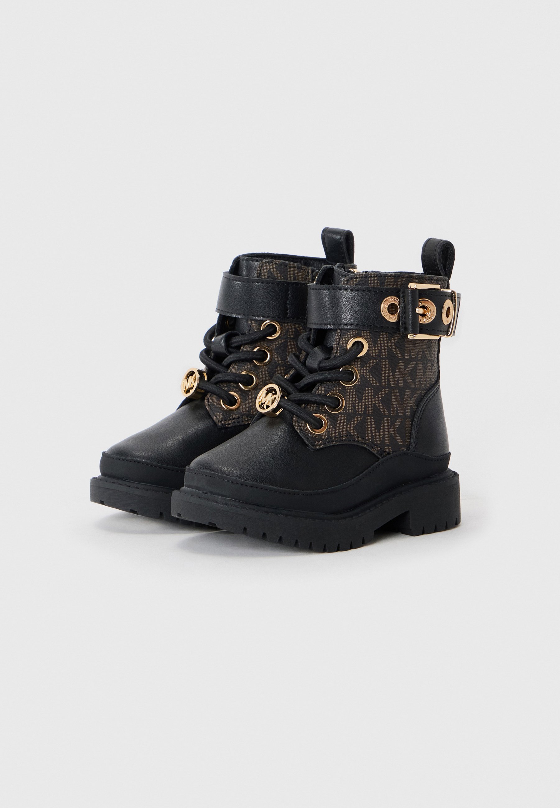 Michael Kors Kids MADELINE - Enkellaarsjes met vetersluiting - zwart