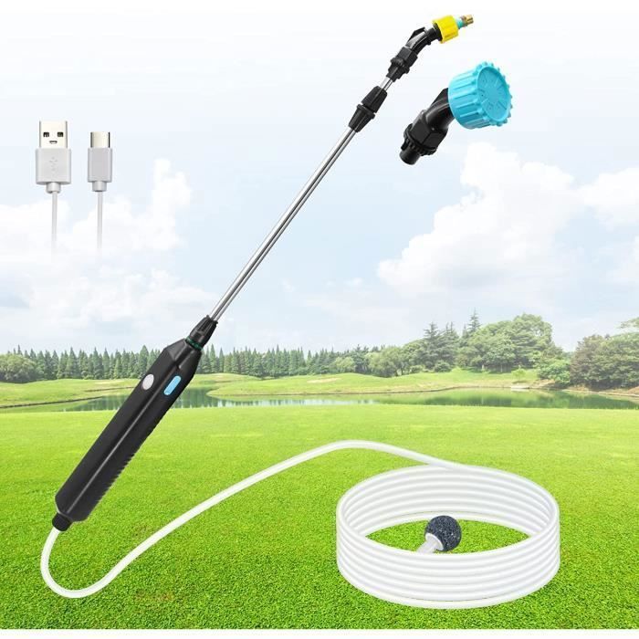 Pulvérisateur électrique, Lance Telescopique Pulverisateur Electrique Toiture, USB Rechargeable Pulvérisateur Jardin, Portable
