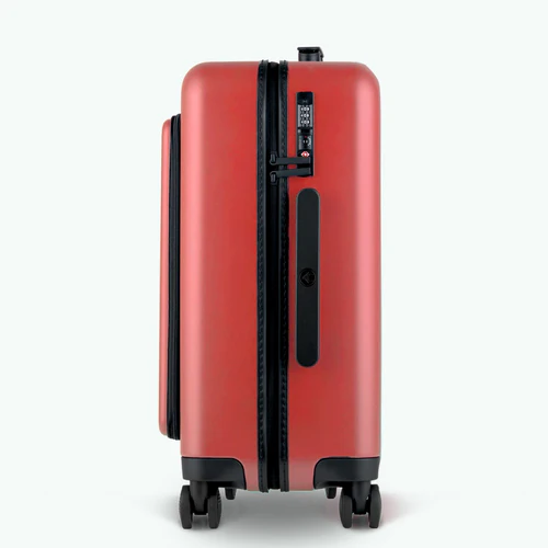 Cabaia LHR-Hartschalenkoffer mit 4 Rollen und orangefarbener CPH-Tasche