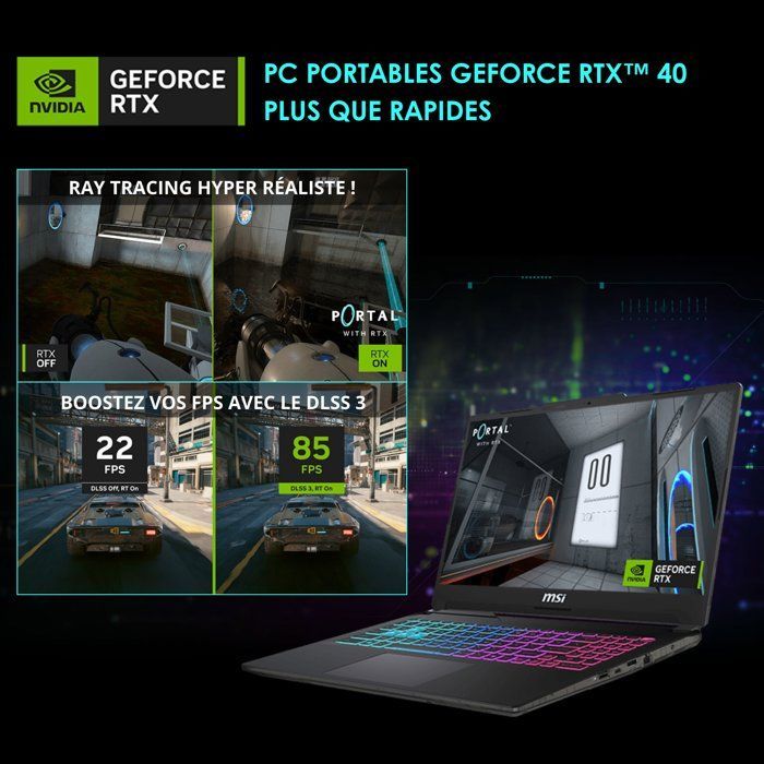 PC portatile - MSI Cyborg 15 A13VE-2093XFR - Senza Windows - 15,6