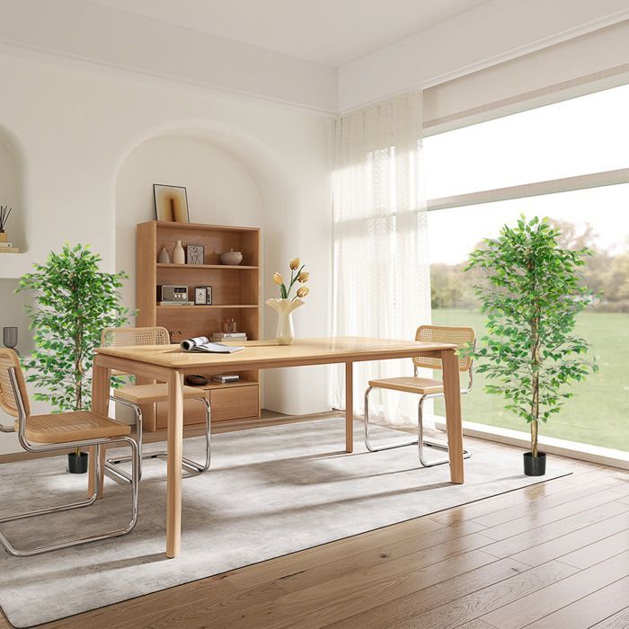 Lot de 2 plantes artificielles - ficus hauteur 1,80 m - tronc branches liane lichen feuilles grand réalisme pot inclus vert