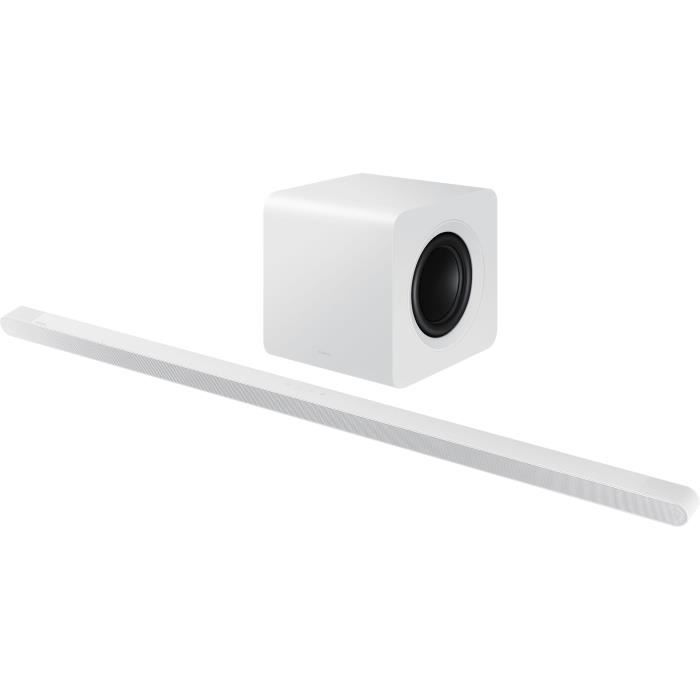 SAMSUNG HW-S801D/ZF - Barre de son 3.1.2ch - Atmos sans fil - Ultra-fine - Bluetooth - Contrôle vocal - Q-Symphony 3.0 - Blanc