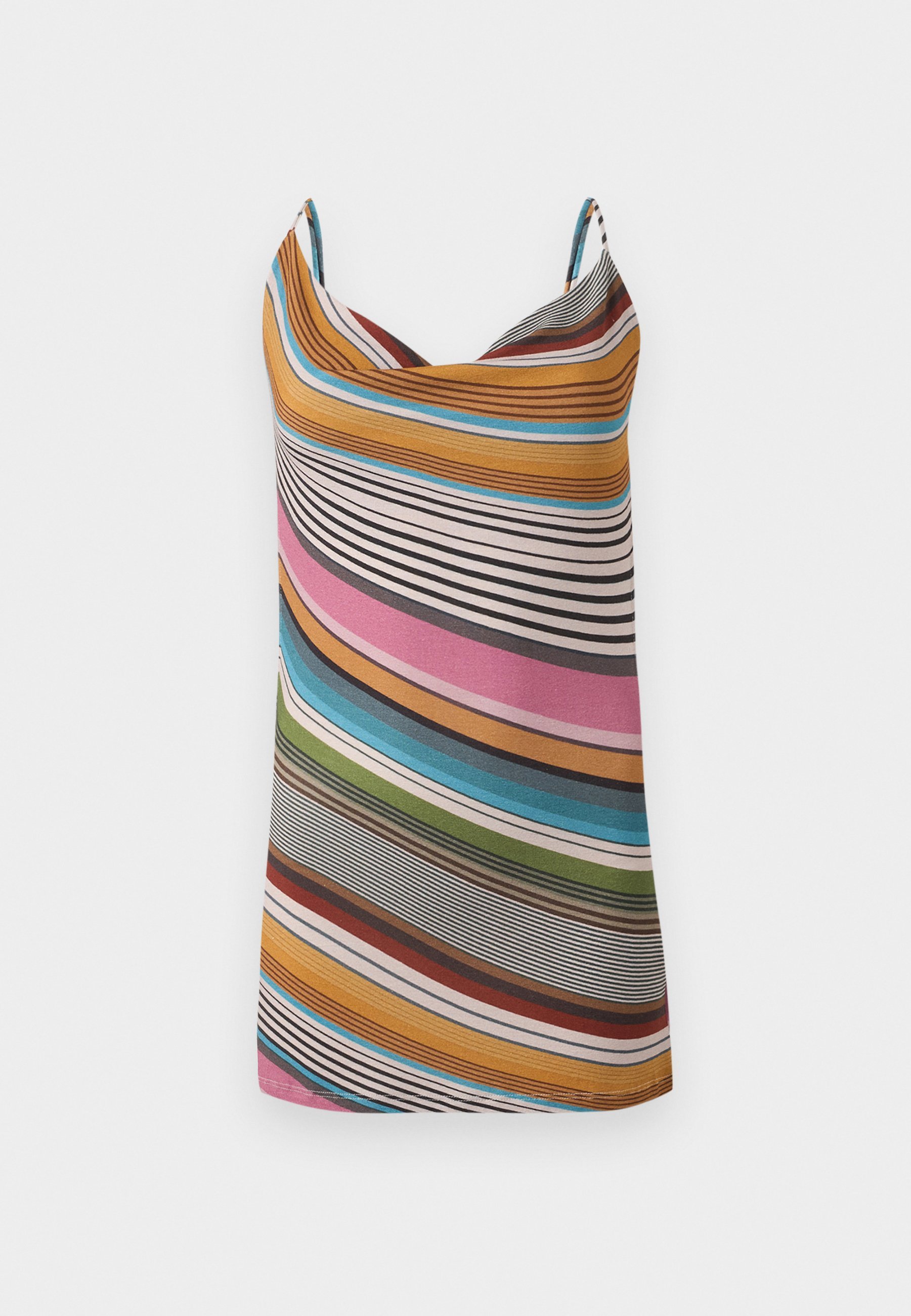 Robe courte rayée Jaded London à dos drapé - Robe de jour - multicolore