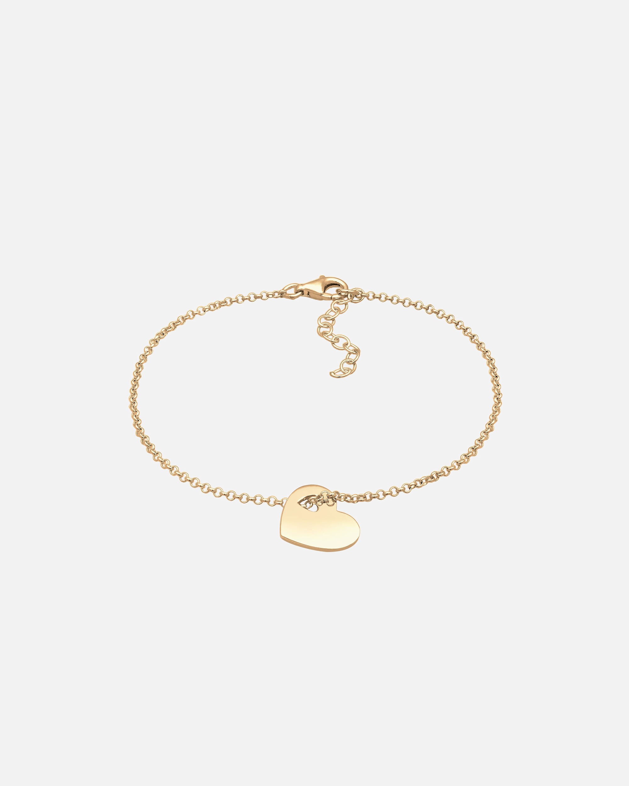Elli Coeur Pendentif Bracelet Femme 925/1000 Argent